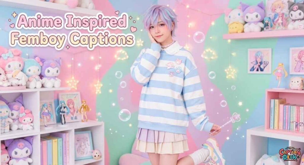 Anime-Inspired Femboy Captions