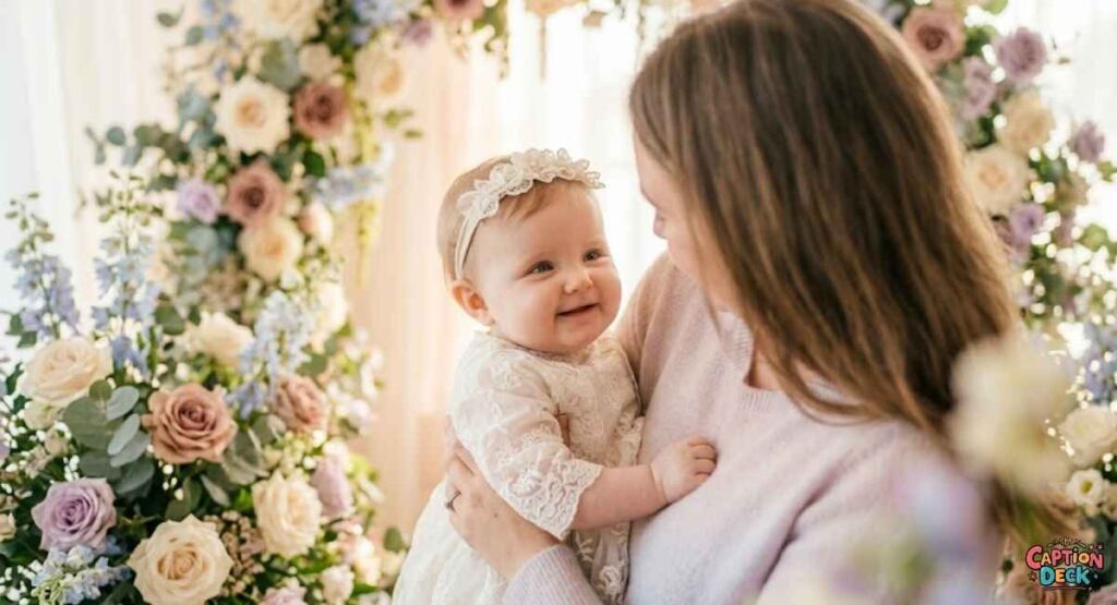Cute Christening Instagram Caption for Baby Girls