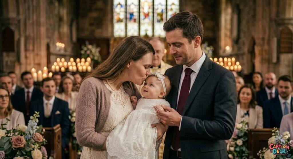 Emotional Christening Instagram Caption for Parents