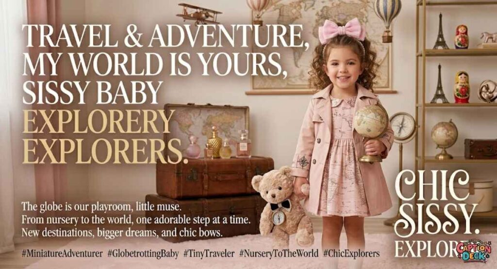 Travel and Adventure Sissy Baby Captions